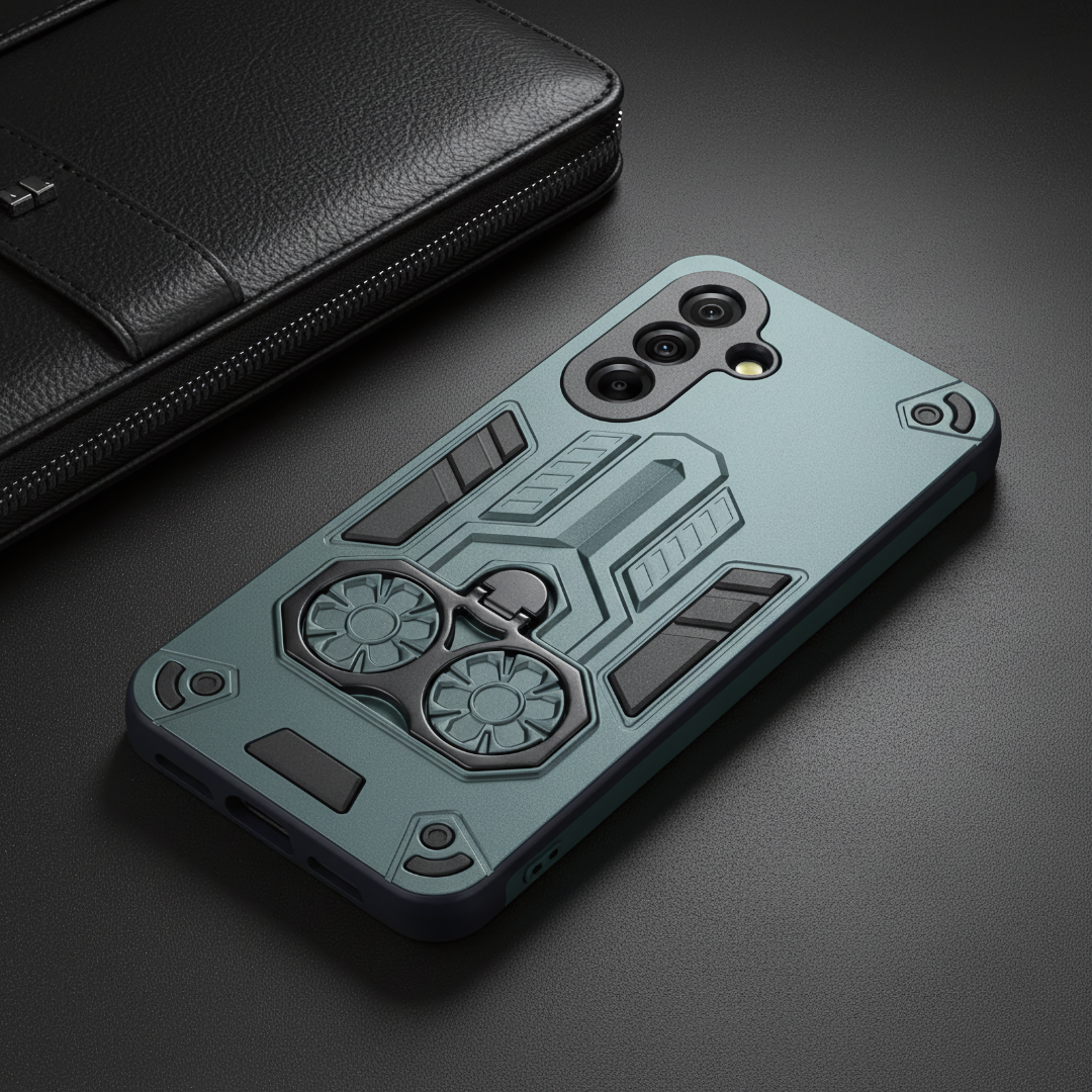 Green Cycle Armor Silicone Case for Samsung A36