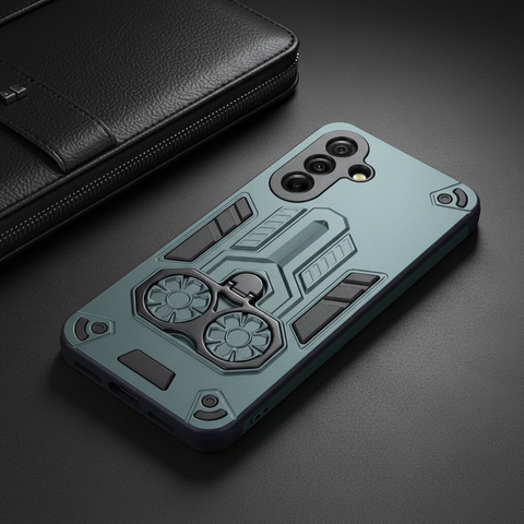 Green Cycle Armor Silicone Case for Samsung A36