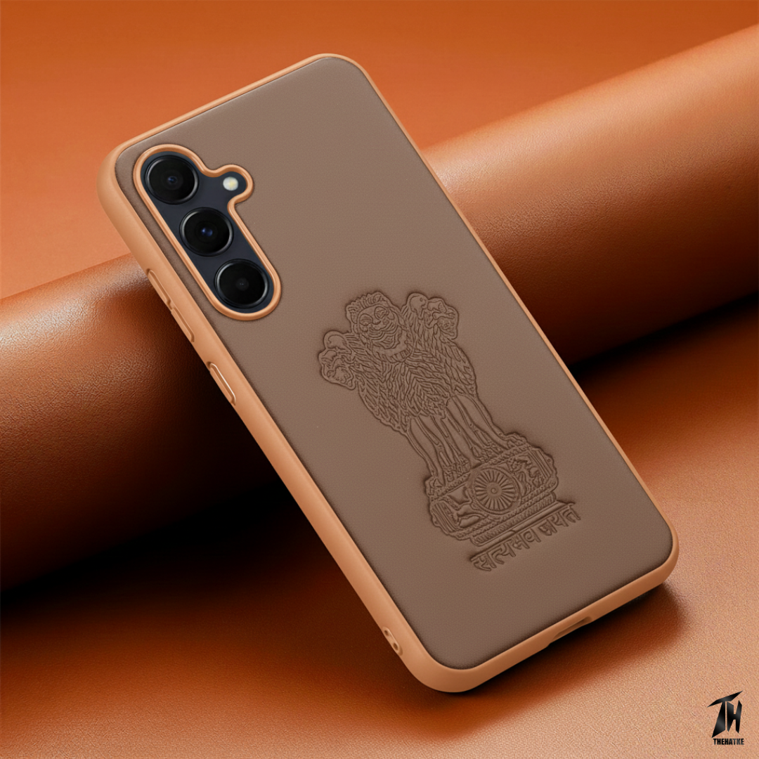 Ashoka Dark Brown Leather Case for Samsung A35