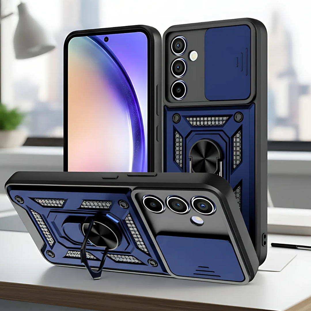 TitanArmor Blue Silicone case for Samsung A56