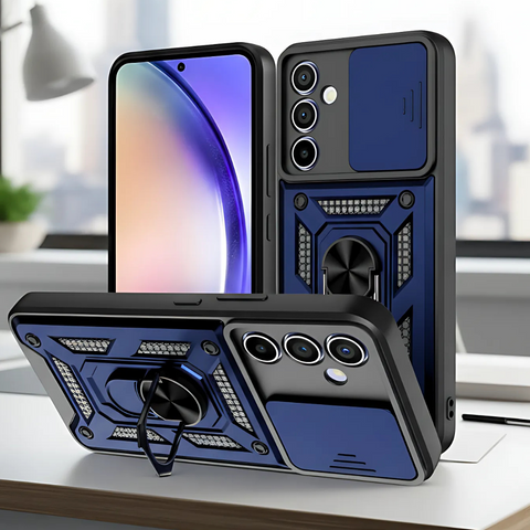 TitanArmor Blue Silicone case for Samsung A56
