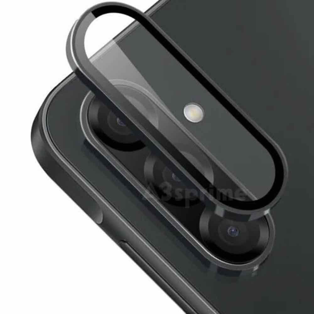 Black Metallic camera ring lens guard for Samsung A36