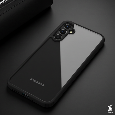 Pureview Black Transparent Silicone Case for Samsung A56