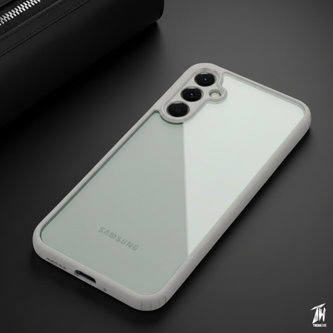 Pureview Grey Hybrid Shockproof Silicone Case for Samsung A34