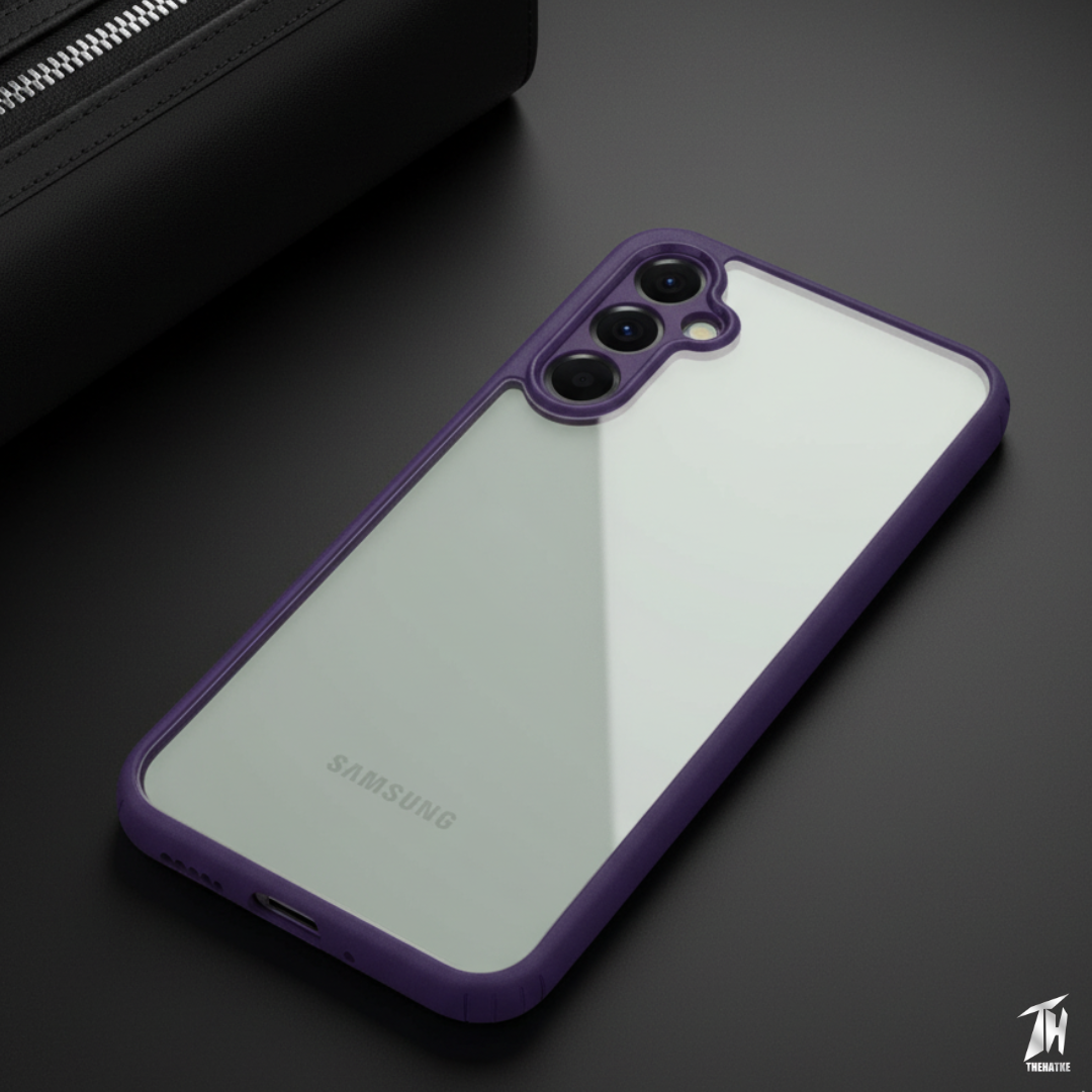 Pureview Voilet Hybrid Shockproof Silicone Case for Samsung A34