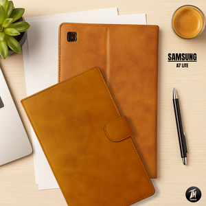 Velvet Brown Flip Leather Case for Samsung Galaxy Tab A7 Lite 8.7 inch