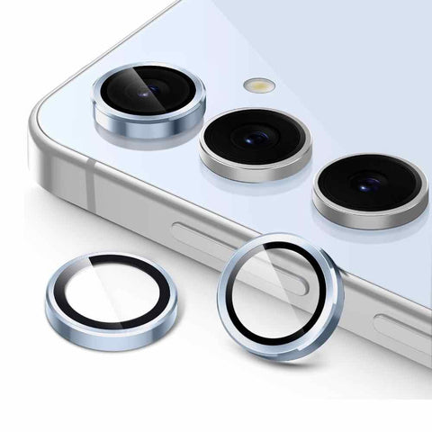 Sierra blue Metallic camera ring lens guard for Samsung S25