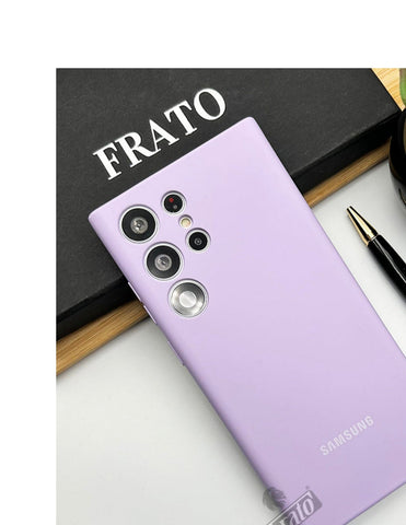 Purple Camera Original Silicone case for Samsung S22 Ultra