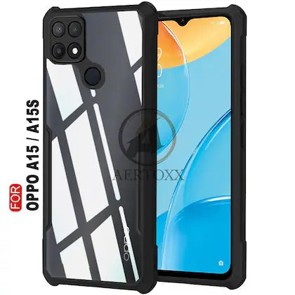 Shockproof protective transparent Silicone Case for Oppo A15