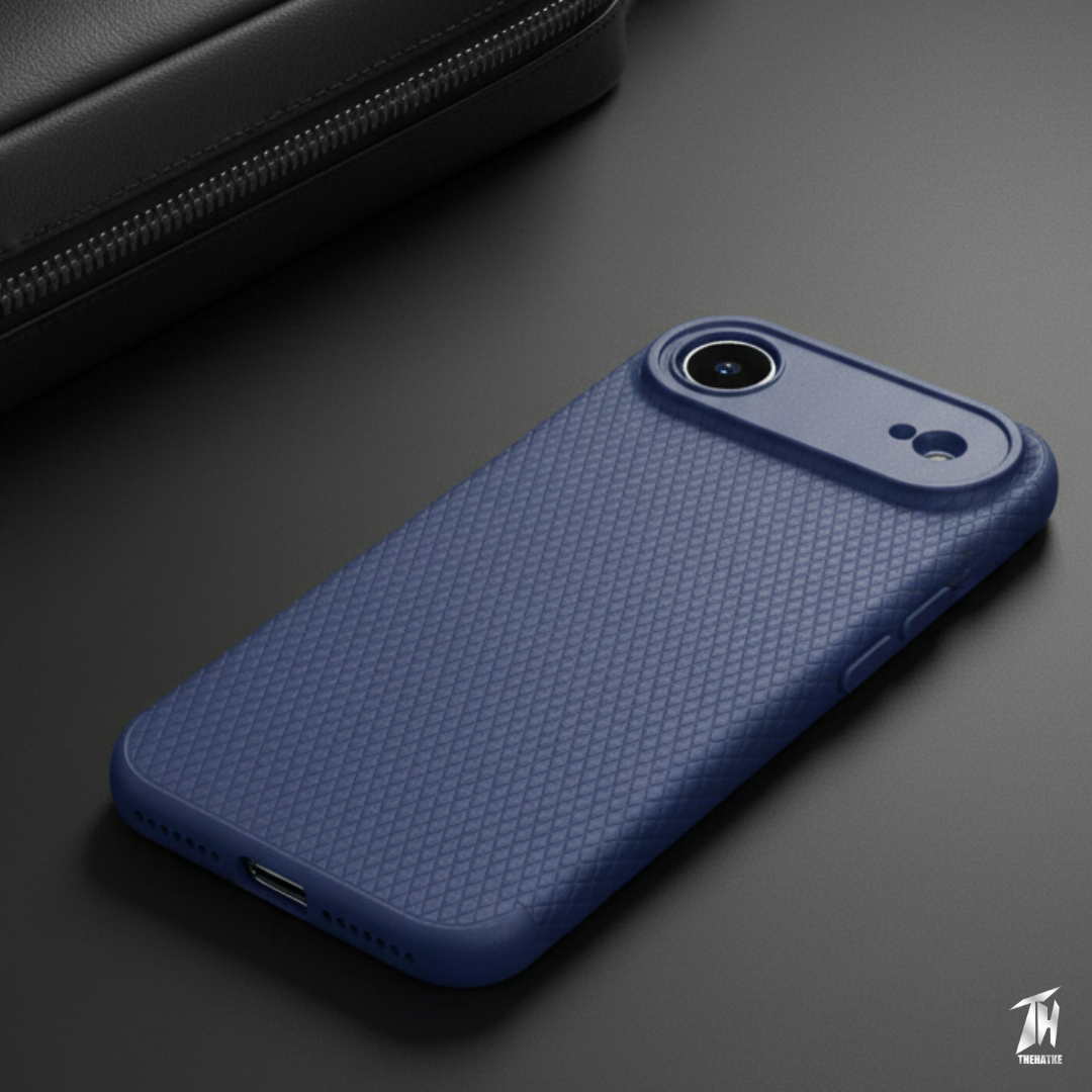 Dark Blue Line Wave Silicone Case for Apple iphone Air – The Hatke