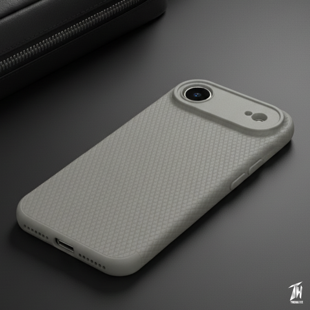 Grey Line Wave Silicone Case for Apple iphone Air