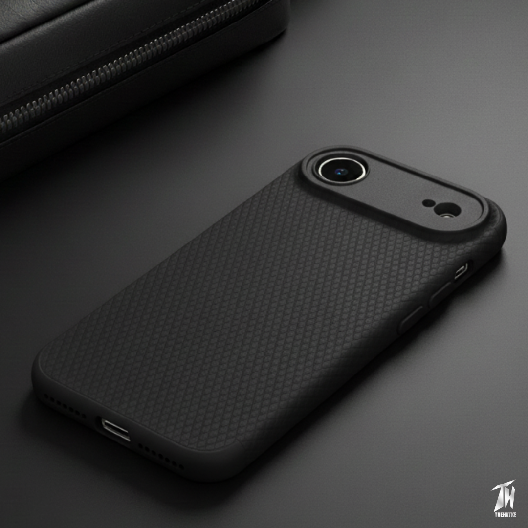 Black Line Wave Silicone Case for Apple iphone Air