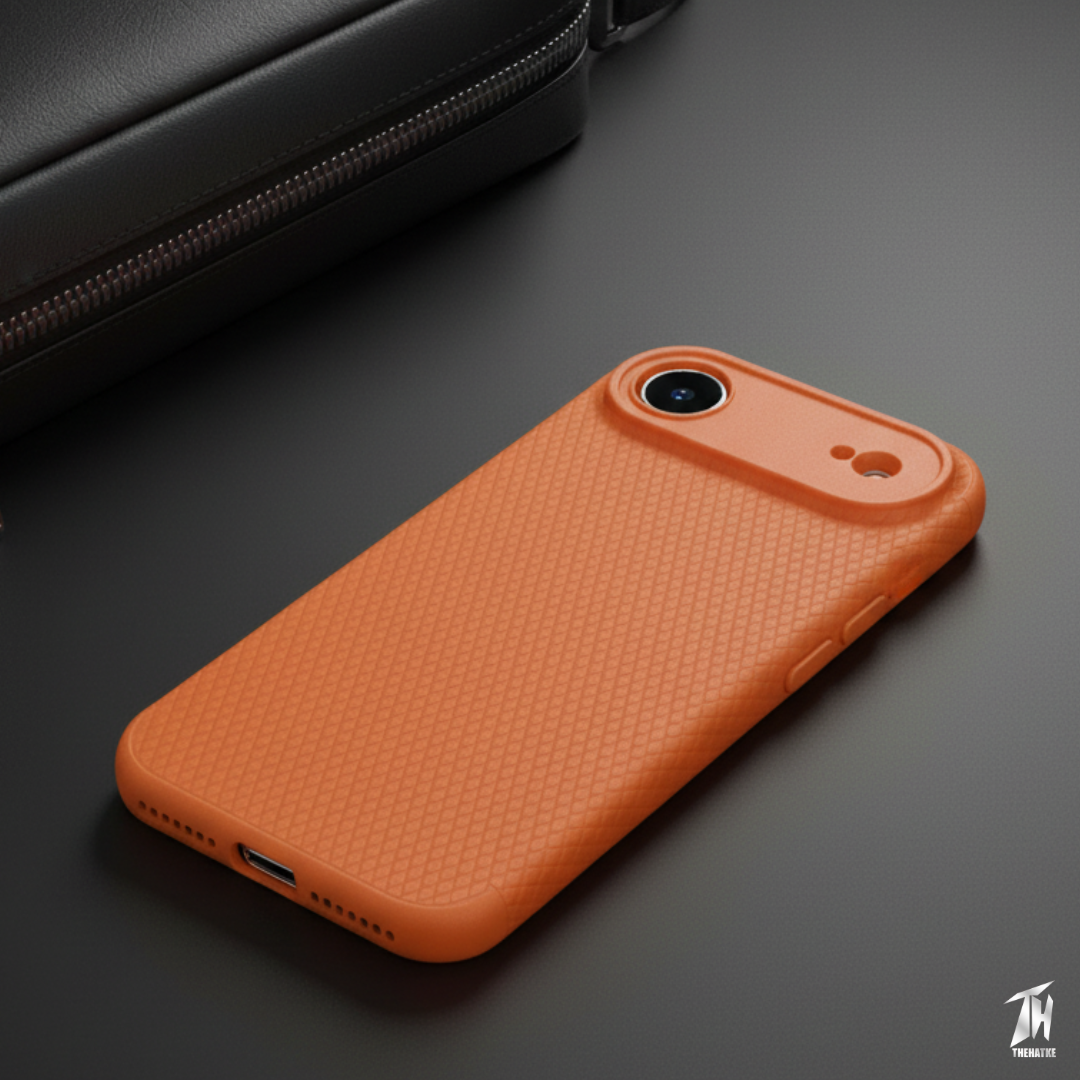 Orange Line Wave Silicone Case for Apple iphone Air