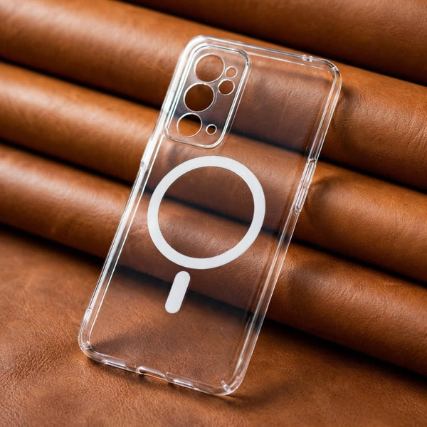 Anti Yellow Magsafe Transparent Case for Oneplus 9rt - The Hatke