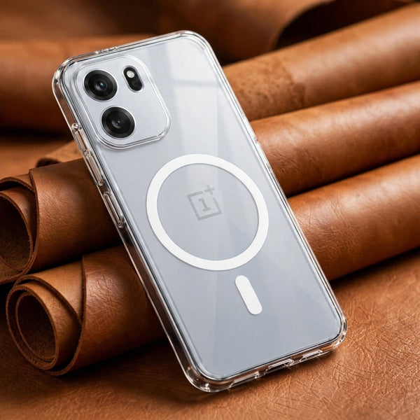 Anti Yellow Magsafe Transparent Case for Oneplus Nord Ce 6 - The Hatke