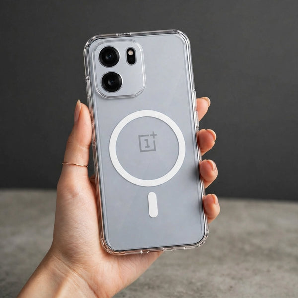 Anti Yellow Magsafe Transparent Case for Oneplus Nord Ce 6 - The Hatke