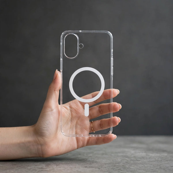 Anti Yellow Magsafe Transparent Case for Samsung A07 - The Hatke