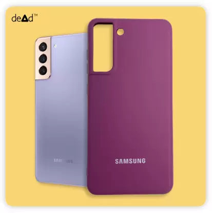 Dark Purple Camera Original Silicone case for Samsung S21 FE