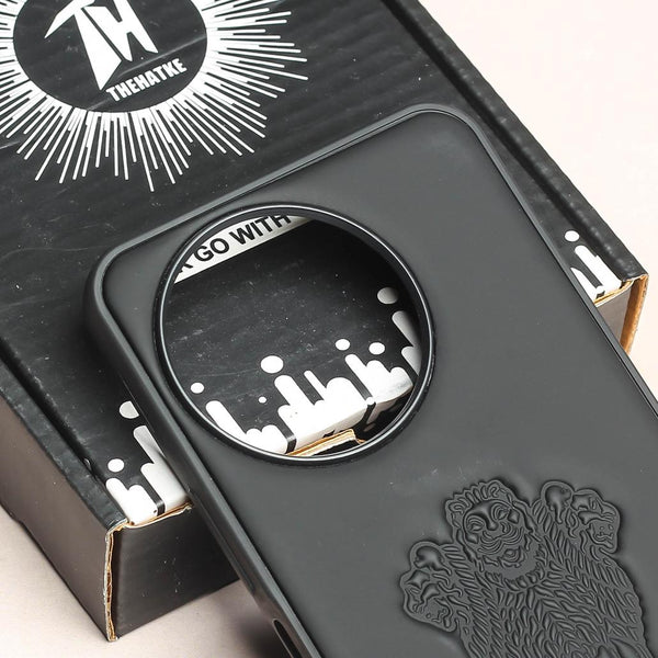 Ashoka Black Leather Case for Oneplus 12R - The Hatke