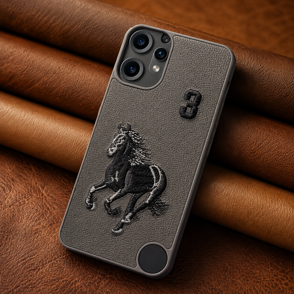 Grey Leather Horse No. 3 OC Ornamented for CMF PHONE 2 Pro