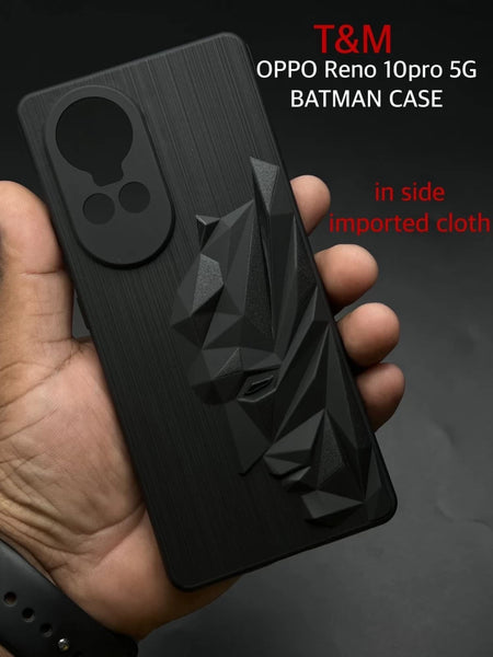 Superhero Engraved logo silicon Case for Oppo Reno 10 Pro