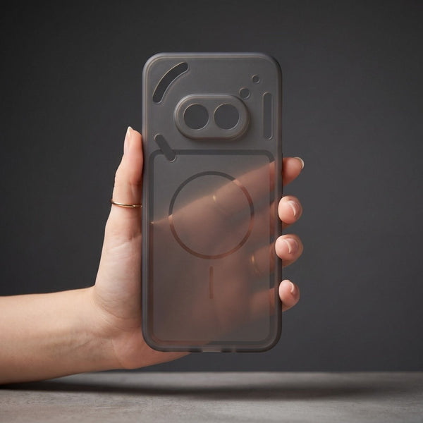 Black Amber Silicone Case for Nothing Phone 2A - The Hatke
