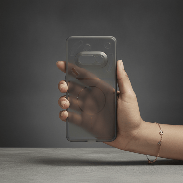 Black Amber Silicone Case for Nothing Phone 3A - The Hatke