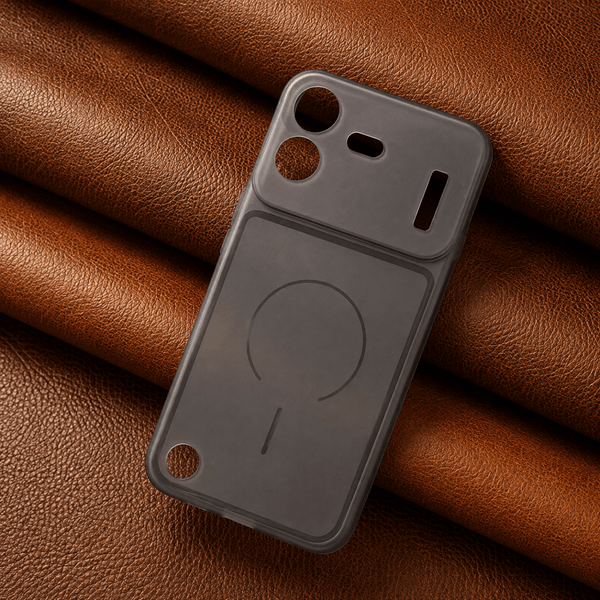 Black Amber Silicone Case for Nothing Phone 4b - The Hatke