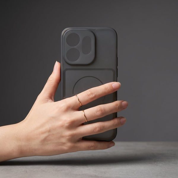 Black Amber Silicone Case for Oppo Reno 16 - The Hatke
