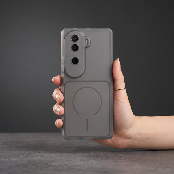 Black Amber Silicone Case for Vivo V40e - The Hatke