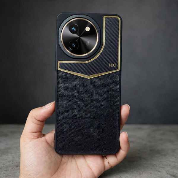 Black Aura Case for Vivo T3X - The Hatke