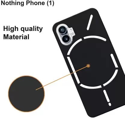 Black Camera Original Logo Cut Case for Nothing Phone 2 - The Hatke