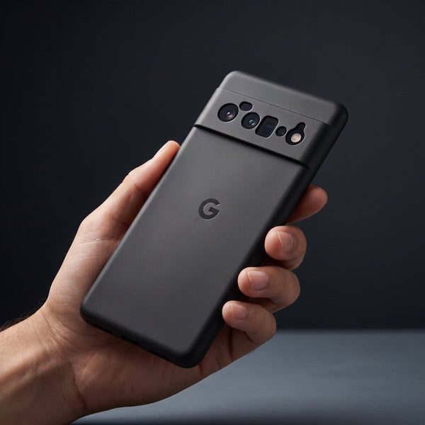 Black Camera Original Silicone case for Google Pixel 6 Pro - The Hatke