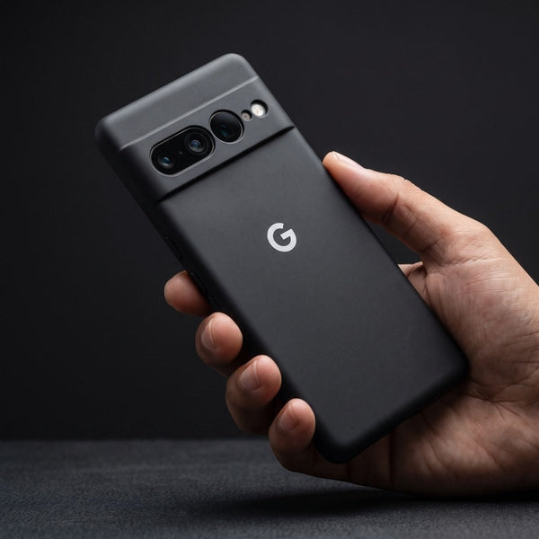 Black Camera Original Silicone case for Google Pixel 7 Pro - The Hatke