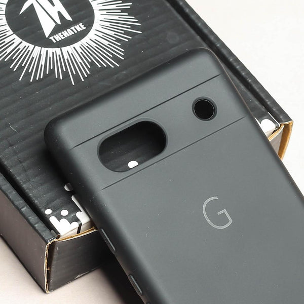 Black Camera Original Silicone case for Google Pixel 7A - The Hatke