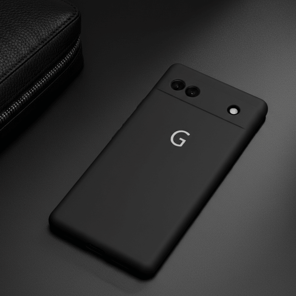 Black Camera Original Silicone case for Google Pixel 7A - The Hatke