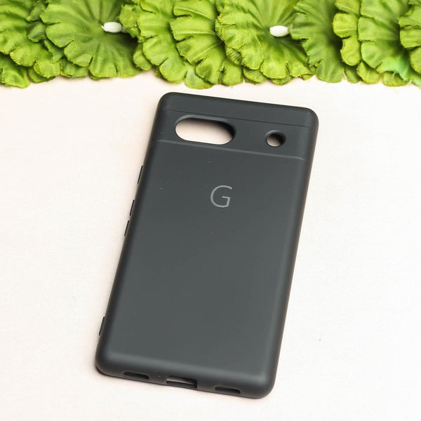 Black Camera Original Silicone case for Google Pixel 7A - The Hatke