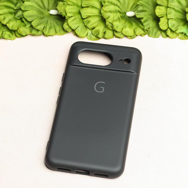 Black Camera Original Silicone case for Google Pixel 8 - The Hatke