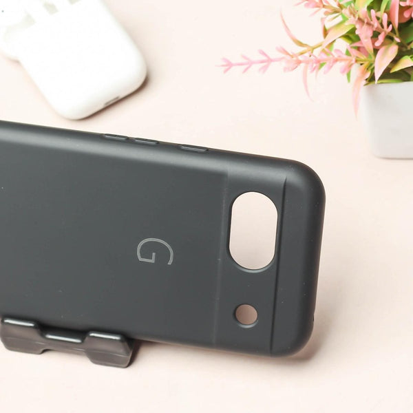 Black Camera Original Silicone case for Google Pixel 8a - The Hatke