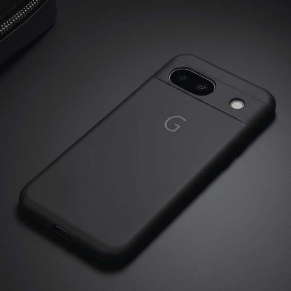 Black Camera Original Silicone case for Google Pixel 8a - The Hatke