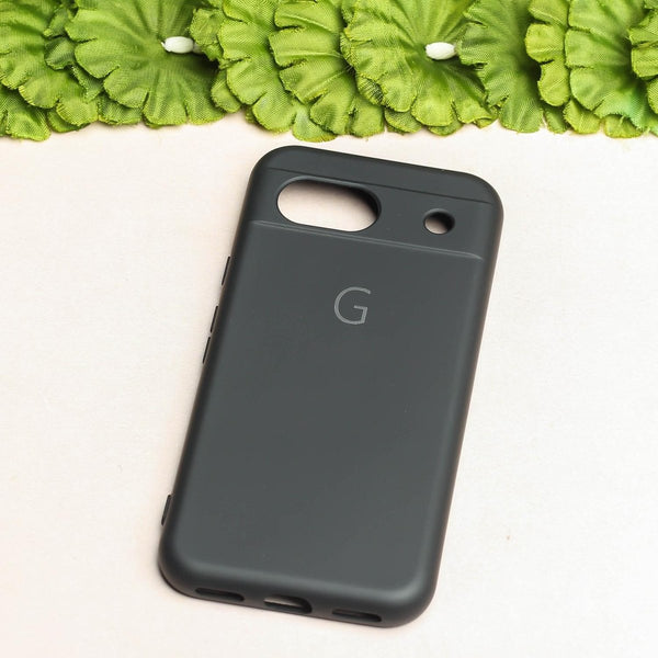 Black Camera Original Silicone case for Google Pixel 8a - The Hatke