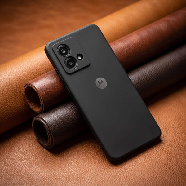 Black Camera Original Silicone case for Motorola Edge 40 Neo - The Hatke