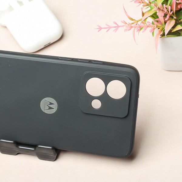 Black Camera Original Silicone case for Motorola Edge 40 Neo - The Hatke