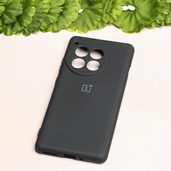 Black Camera Original Silicone case for Oneplus 12 - The Hatke