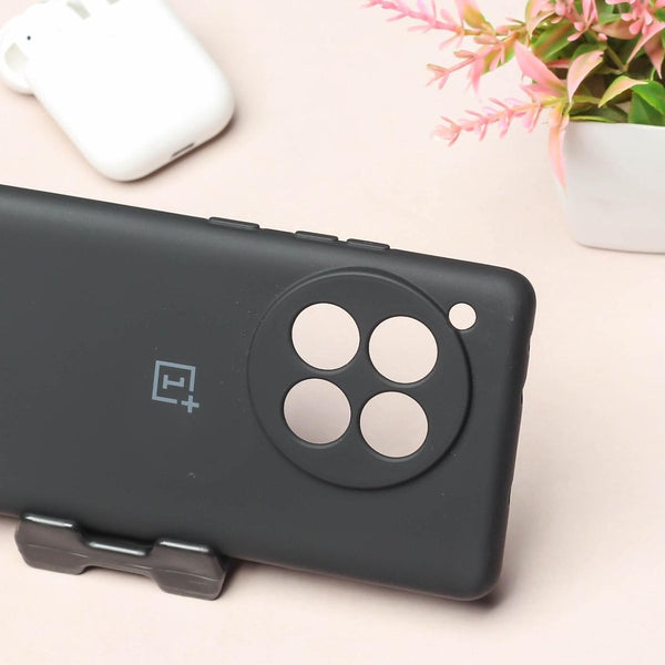 Black Camera Original Silicone case for Oneplus 12 - The Hatke