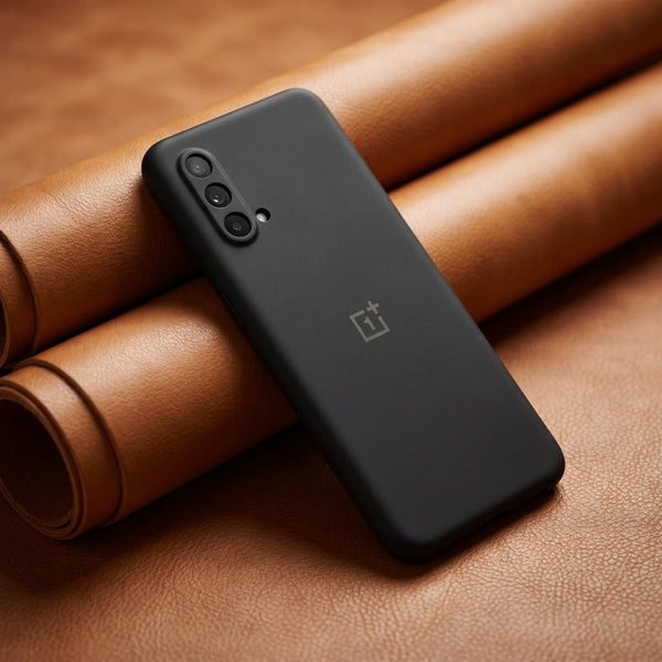 Black Camera Original Silicone case for Oneplus Nord CE - The Hatke
