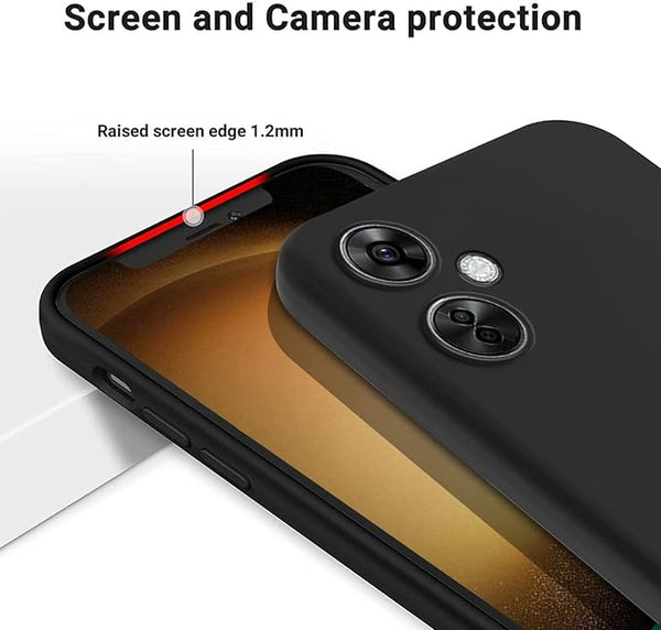 Black Camera Original Silicone case for Oneplus Nord CE 3 - The Hatke