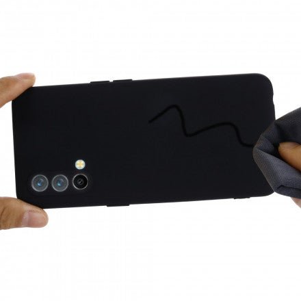 Black Camera Original Silicone case for Oneplus Nord CE - The Hatke
