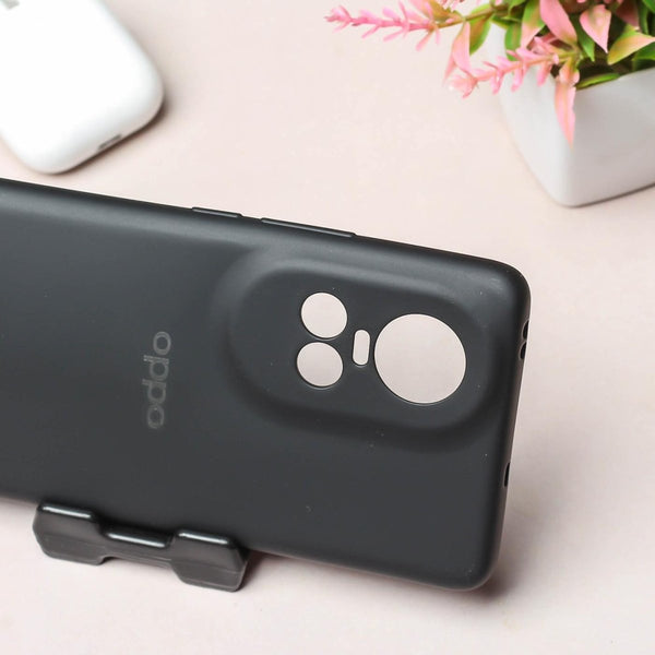 Black Camera Original Silicone case for Oppo Reno 10 - The Hatke