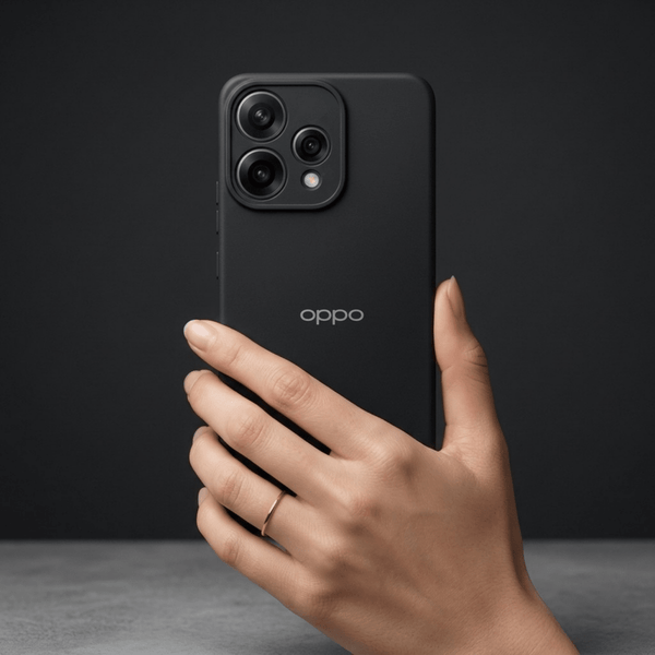 Black Camera Original Silicone case for Oppo Reno 15 - The Hatke